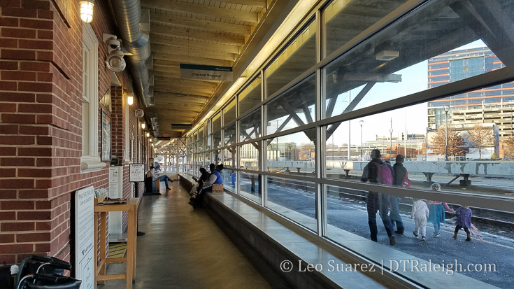 Interior of Raleigh Station. January 2018.