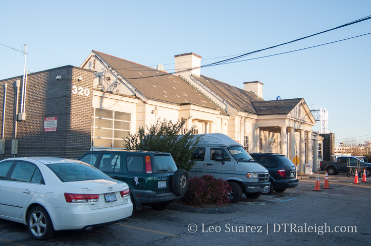 Exterior of Raleigh Station. January 2018.