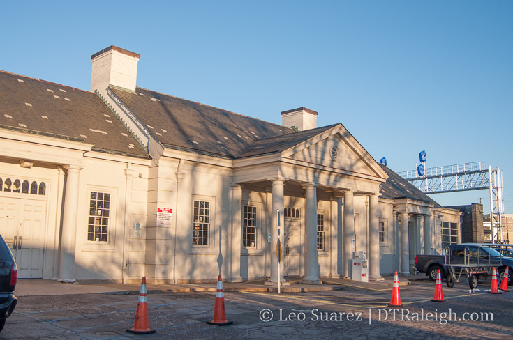 Exterior of Raleigh Station. January 2018.