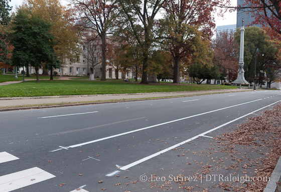 New bike lane on Hillsborough Street