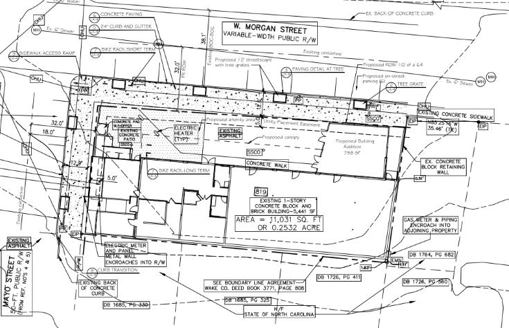 Site plan map for Trophy Brewing.