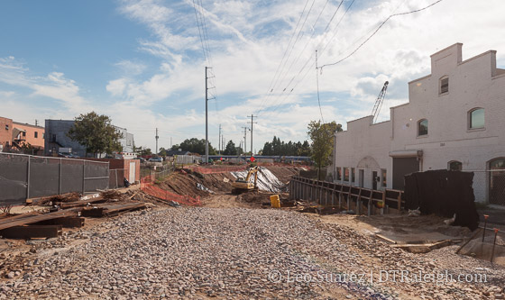 Boylan Wye and Raleigh Union Station Construction, October 2016.