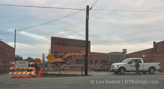 Demolition taking place at Raleigh Union Station