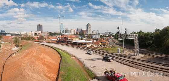 Boylan Wye and Raleigh Union Station Construction, October 2016.