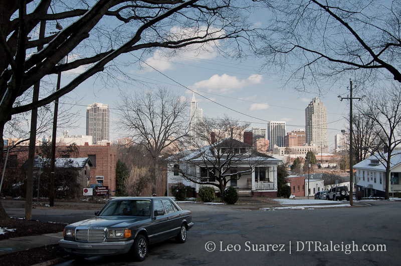 View of downtown Raleigh from Boylan Heights