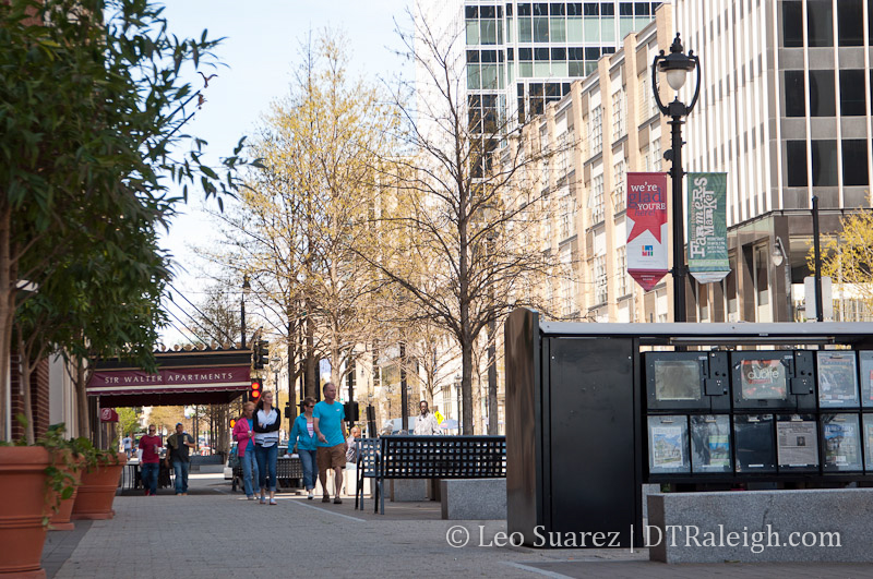 Sidewalks of Fayetteville Street